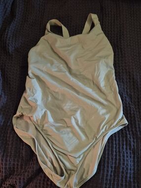 Athleta Palm One-Piece Swimsuit in Sage